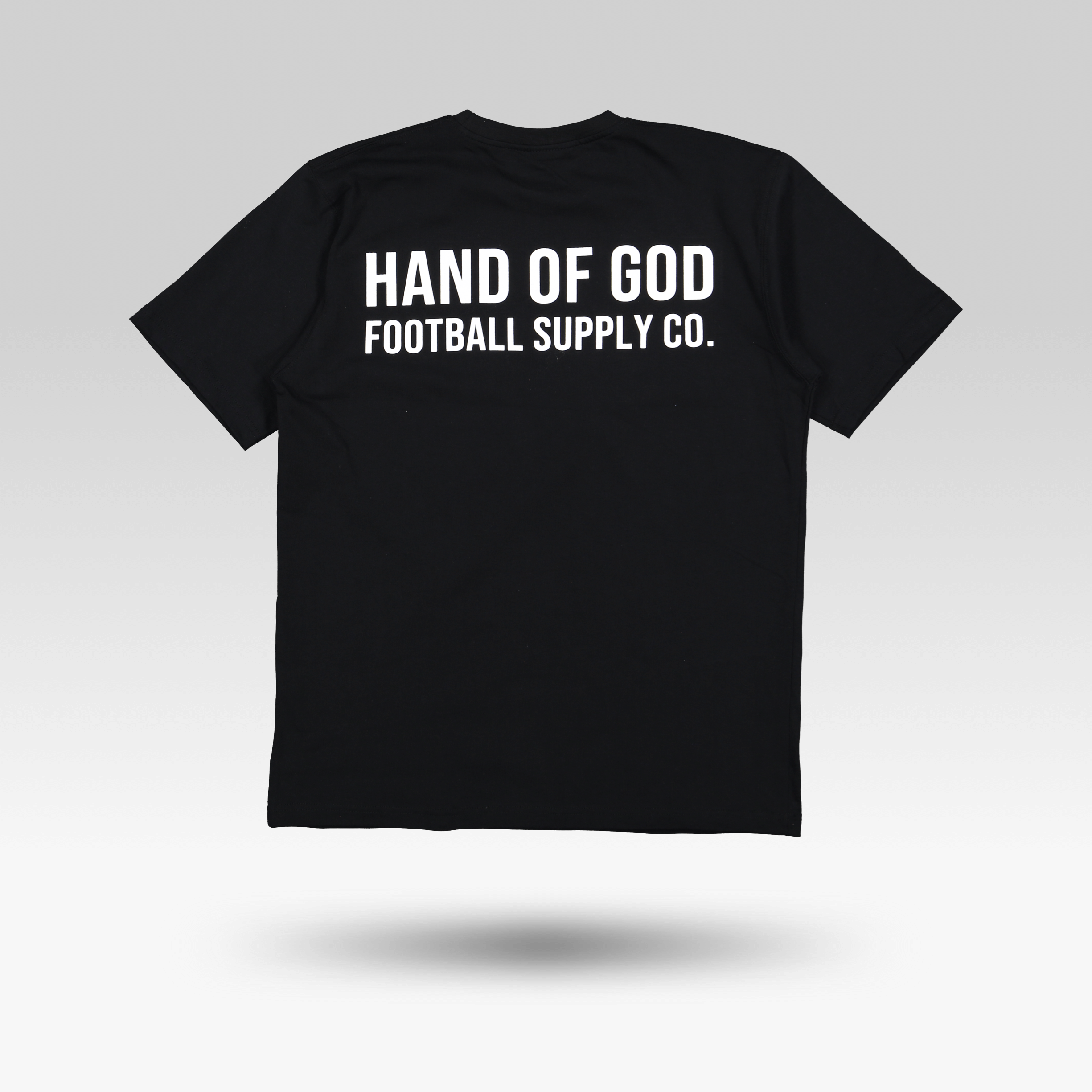 Hand of God Football Supply Co. Black T-Shirt