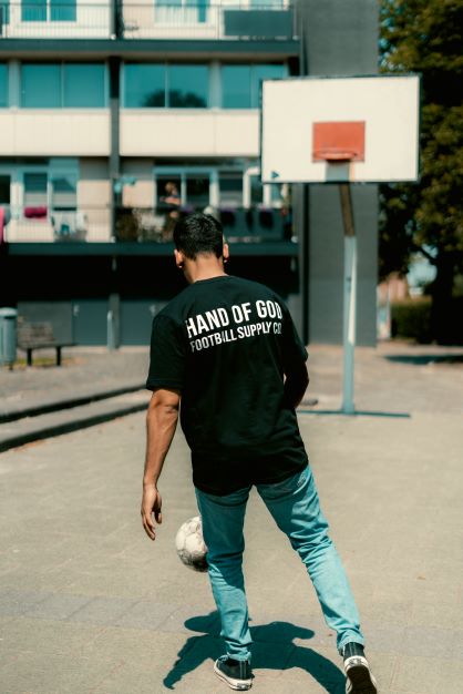 Hand of God Football Supply Co. Black T-Shirt